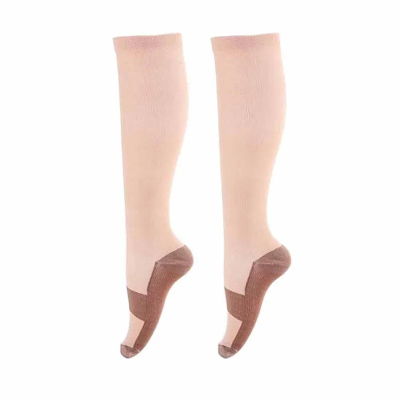 Copper Compression Socks Fatigue Pain Relief