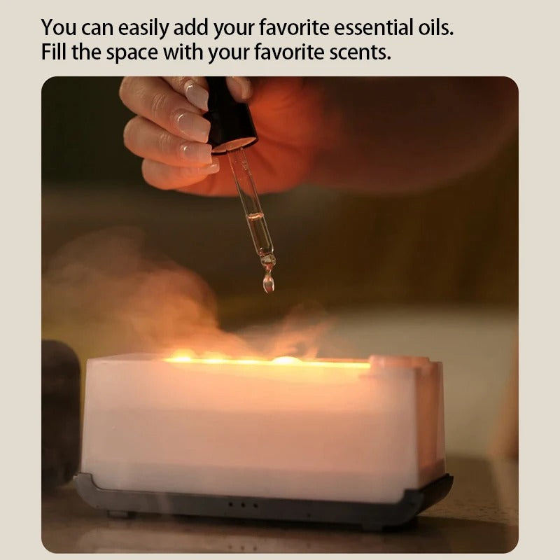 Mini Desktop Simulation Flame Humidifier