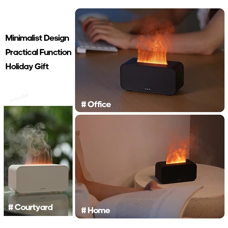 Mini Desktop Simulation Flame Humidifier