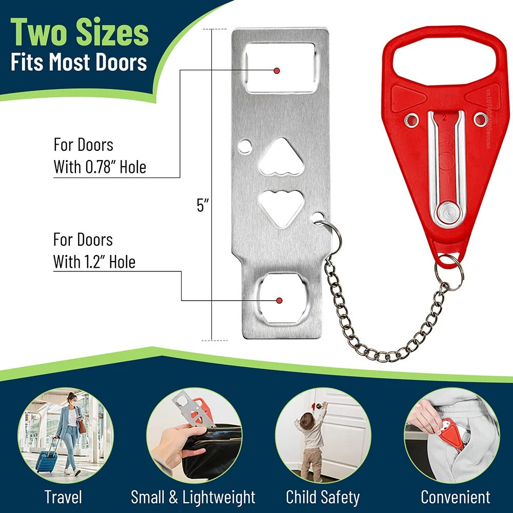 Portable Hotel Door Lock for Travelers